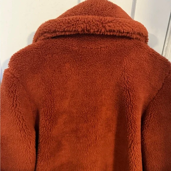 GAP Women's Bold Orange Teddy Jacket - Picture 5 of 5